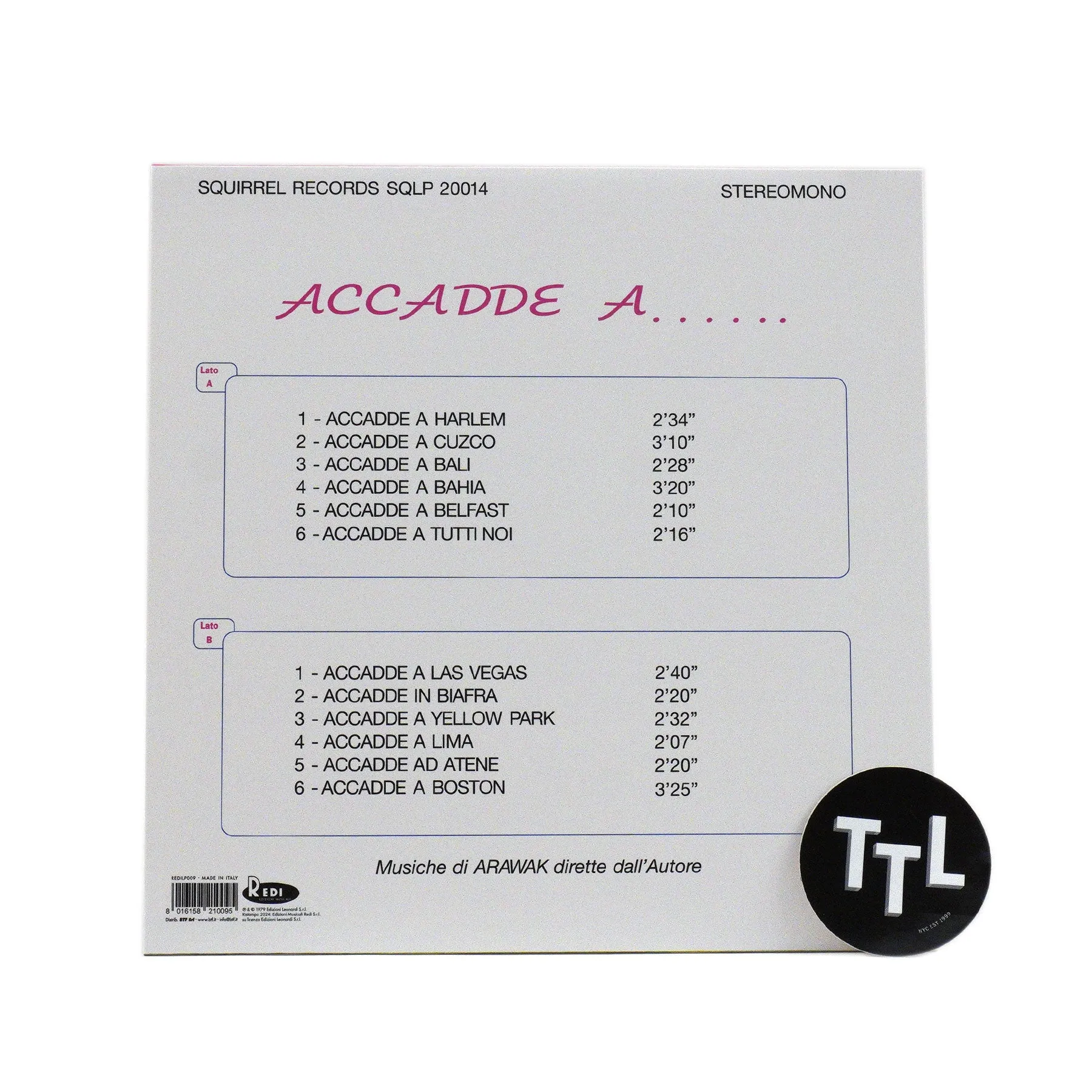 Arawak: Accadde A Vinyl LP