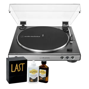 Audio-Technica AT-LP60X-GM Fully Automatic Belt-Drive Stereo Turntable (Gunmetal/Black) with Heritage Record Preservative & Cleaning Kit hi-fi class D amplifier,hi-fi class AB amplifier,hi-fi stereo kit for beginners
