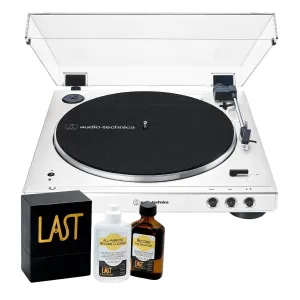 Audio-Technica AT-LP60XBT-WW Fully Automatic Bluetooth Belt-Drive Stereo Turntable (White) with Heritage Record Preservative & Cleaning Kit hi-fi class D amplifier,hi-fi class AB amplifier,hi-fi stereo kit for beginners