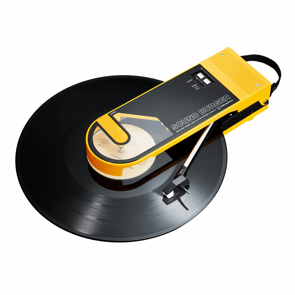Audio-Technica AT-SB727 Sound Burger Portable Turntable with Bluetooth (Yellow) hi-fi class D amplifier,hi-fi class AB amplifier,hi-fi stereo kit for beginners