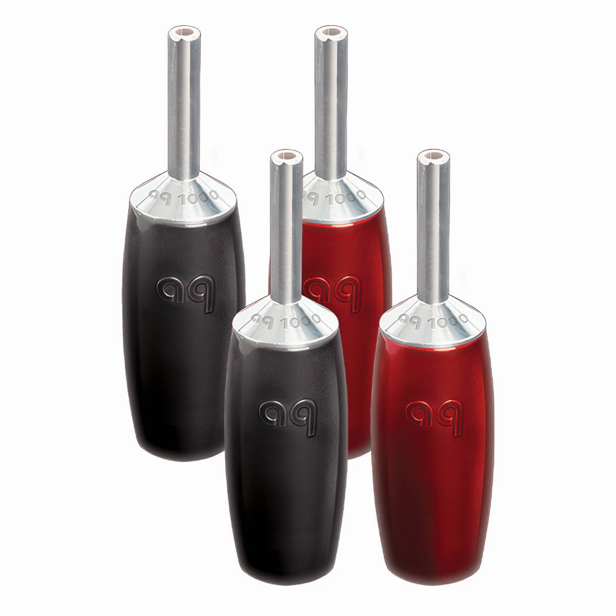 AudioQuest 1000 Series Banana Plugs - Set of 4 (Silver)