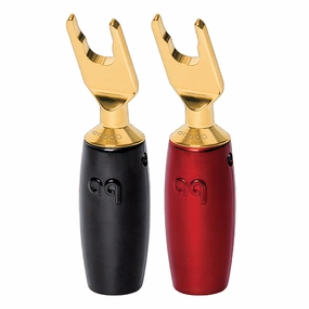 AudioQuest 500 Series Gold Multi-Spade Speaker Connectors - Pack of 6