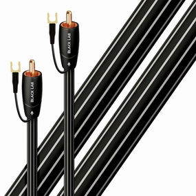 AudioQuest Black Lab 3m (9.84 ft) RCA Male to RCA Male Subwoofer Cable - Pair