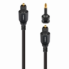 AudioQuest Carbon Optilink Digital Audio Cable with Mini-Adaptor (4.92 ft.)