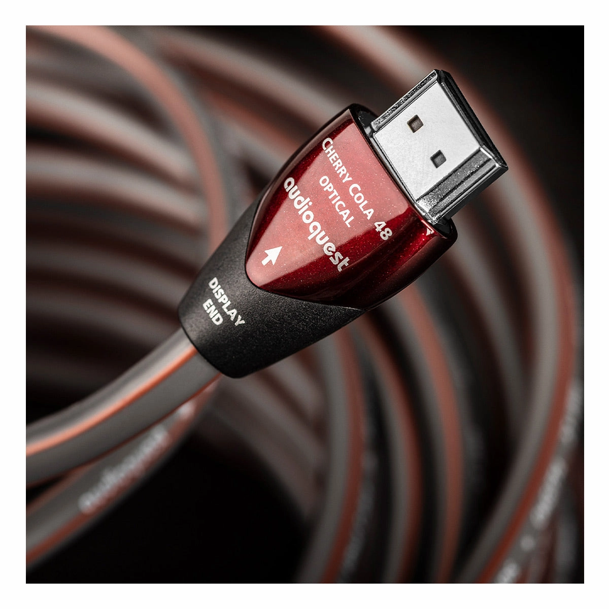 AudioQuest Cherry Cola 48 8K-10K 48Gbps Active Optical HDMI Cable - 49.21ft. (15m)