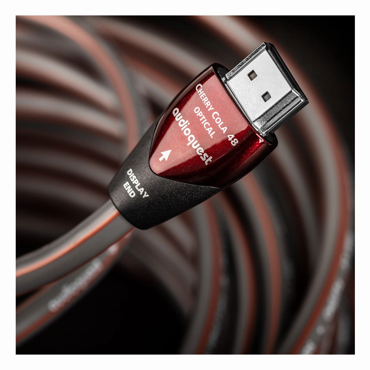 AudioQuest Cherry Cola 48 8K-10K 48Gbps Active Optical HDMI Cable - 49.21ft. (15m)