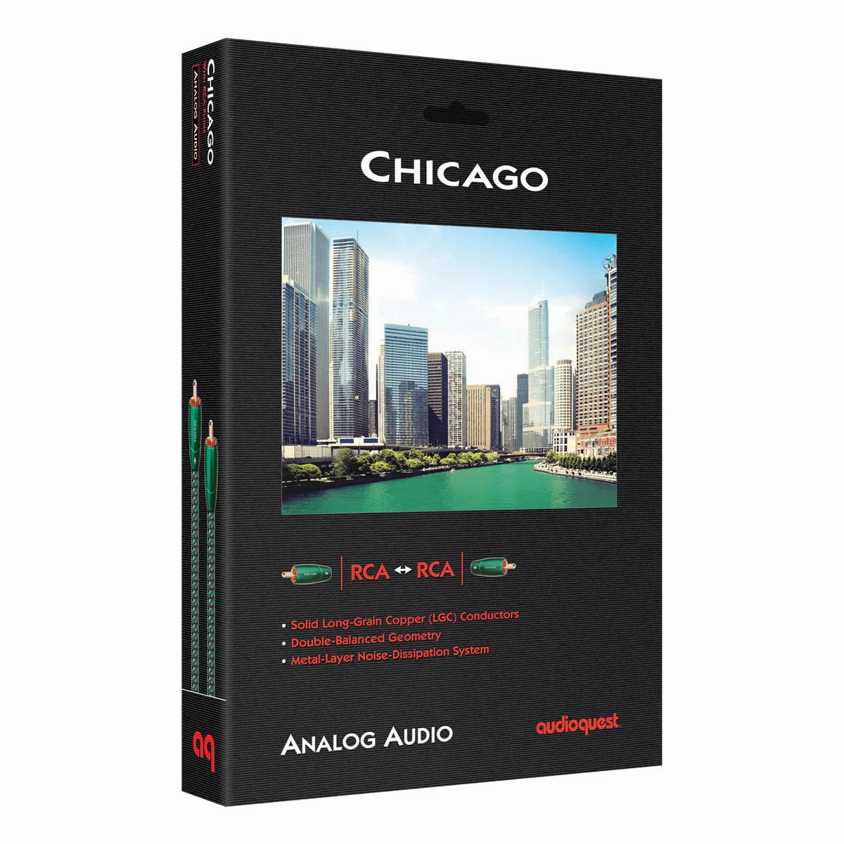 AudioQuest Chicago RCA Analog Audio Interconnect Cable - Pair (6.56 ft.)