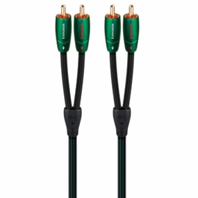 AudioQuest Evergreen 0.6m (1.97 ft) RCA Male to RCA Male Cable - Pair