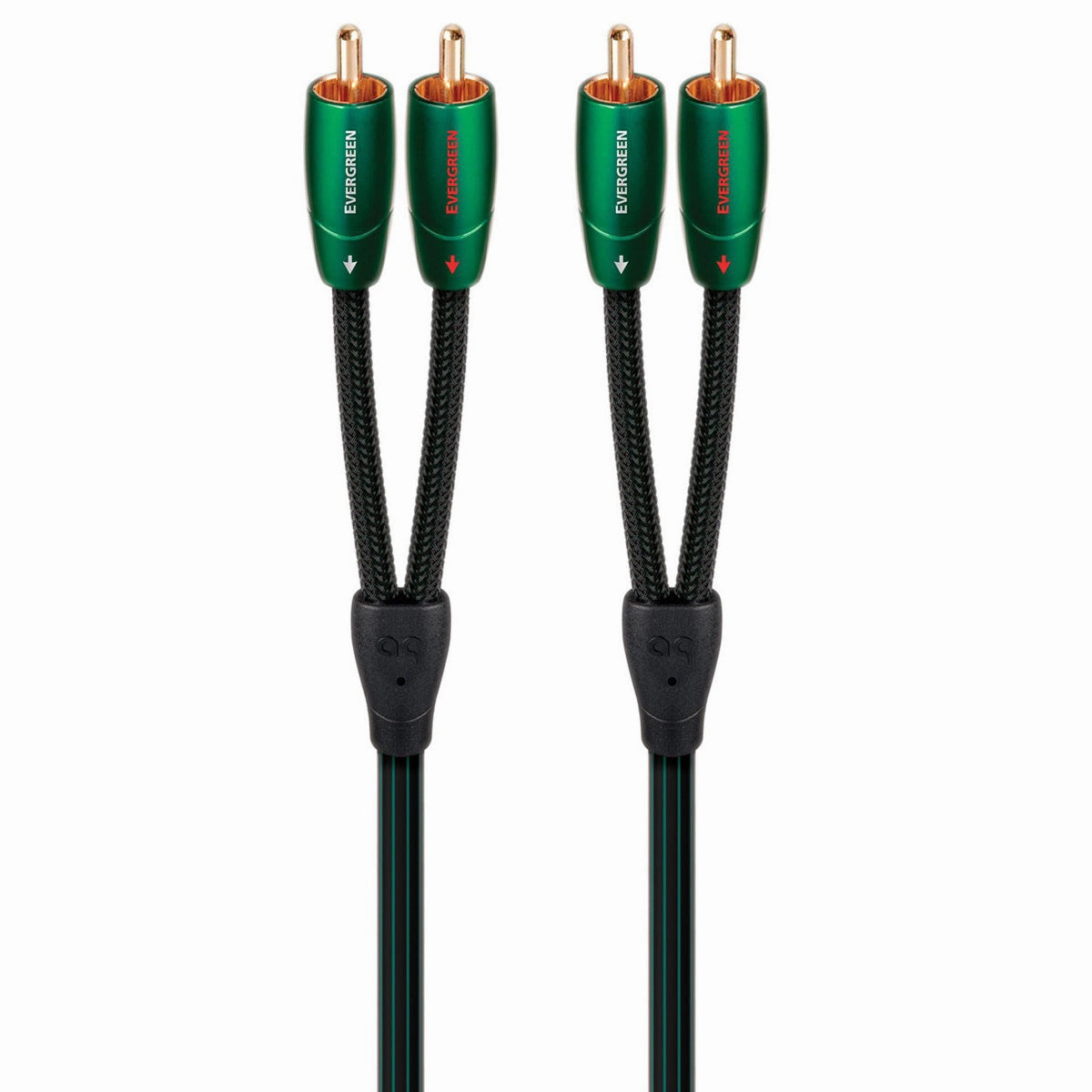 AudioQuest Evergreen 0.6m (1.97 ft) RCA Male to RCA Male Cable - Pair