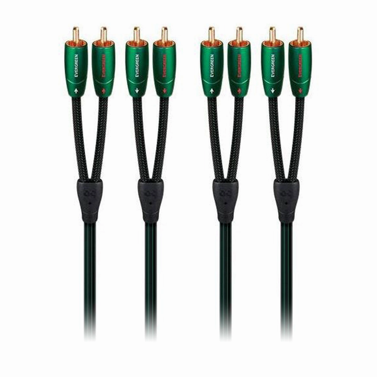 AudioQuest Evergreen 1m (3.28 ft) RCA Male to RCA Male Cable - Pair