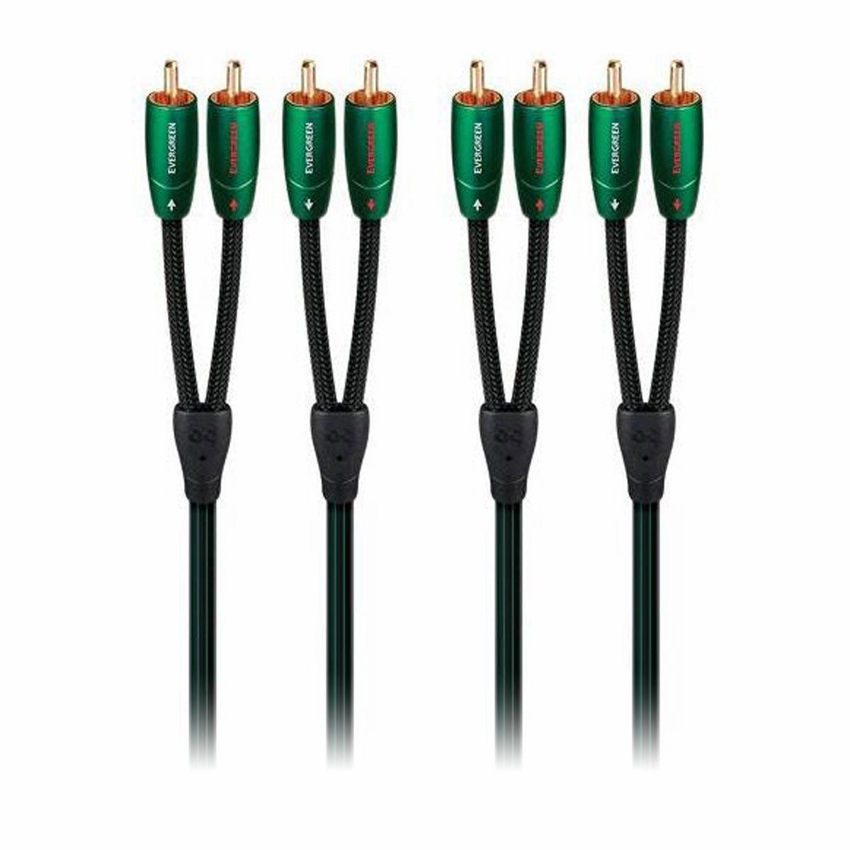 AudioQuest Evergreen 1m (3.28 ft) RCA Male to RCA Male Cable - Pair