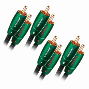 AudioQuest Evergreen 1m (3.28 ft) RCA Male to RCA Male Cable - Pair