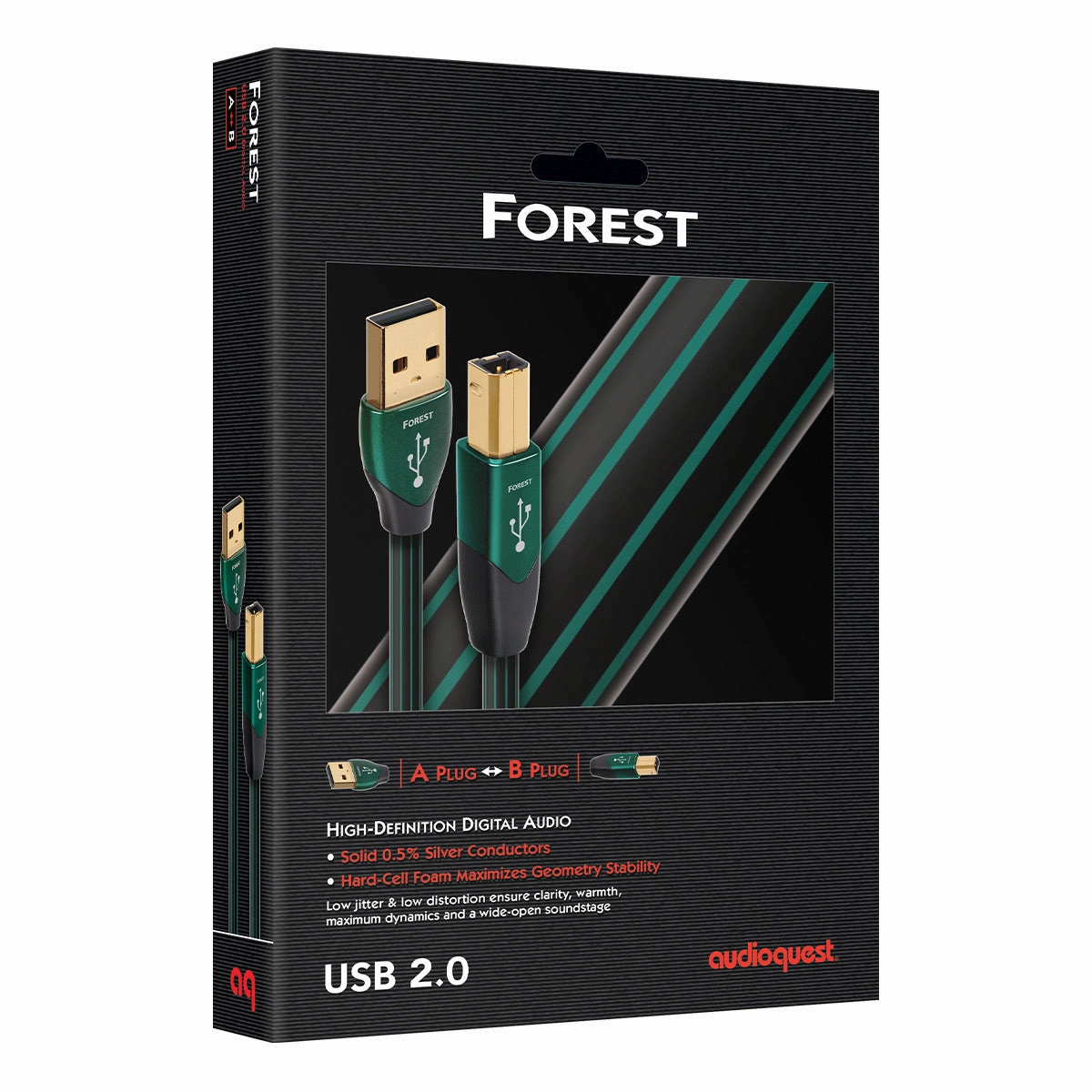 AudioQuest Forest USB A to USB B Cable - 4.92 ft. (1.5m)