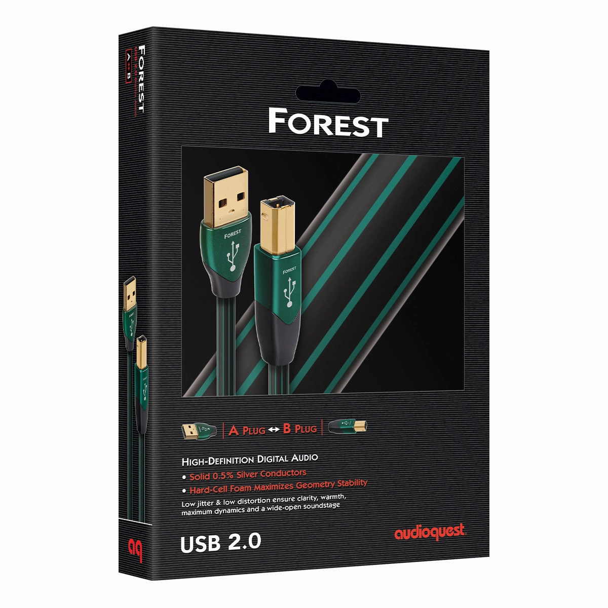 AudioQuest Forest USB A to USB B Cable - 9.84 ft. (3m)