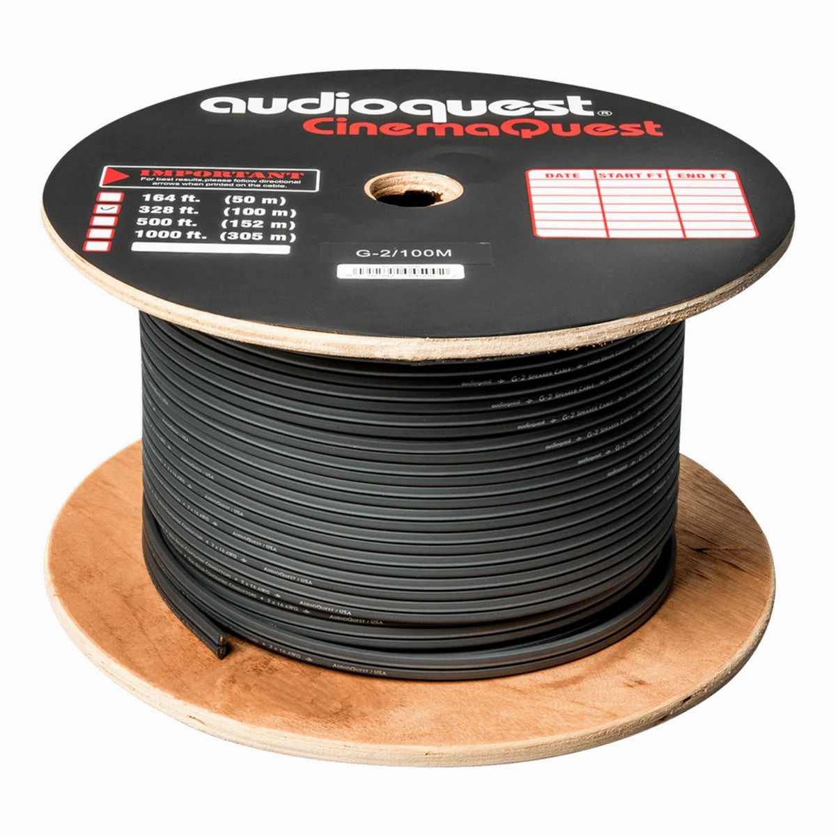 AudioQuest G2 15 AWG Bulk Speaker Cable (98.42 ft.)