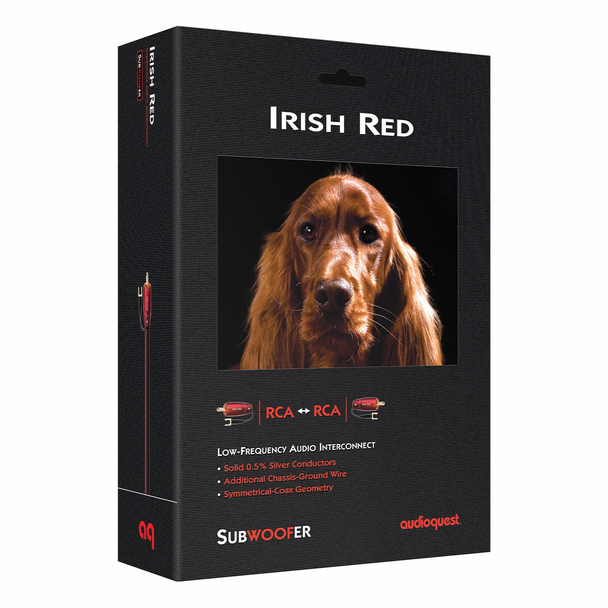 AudioQuest Irish Red RCA Male to RCA Male Subwoofer Cable (39.37 ft.)