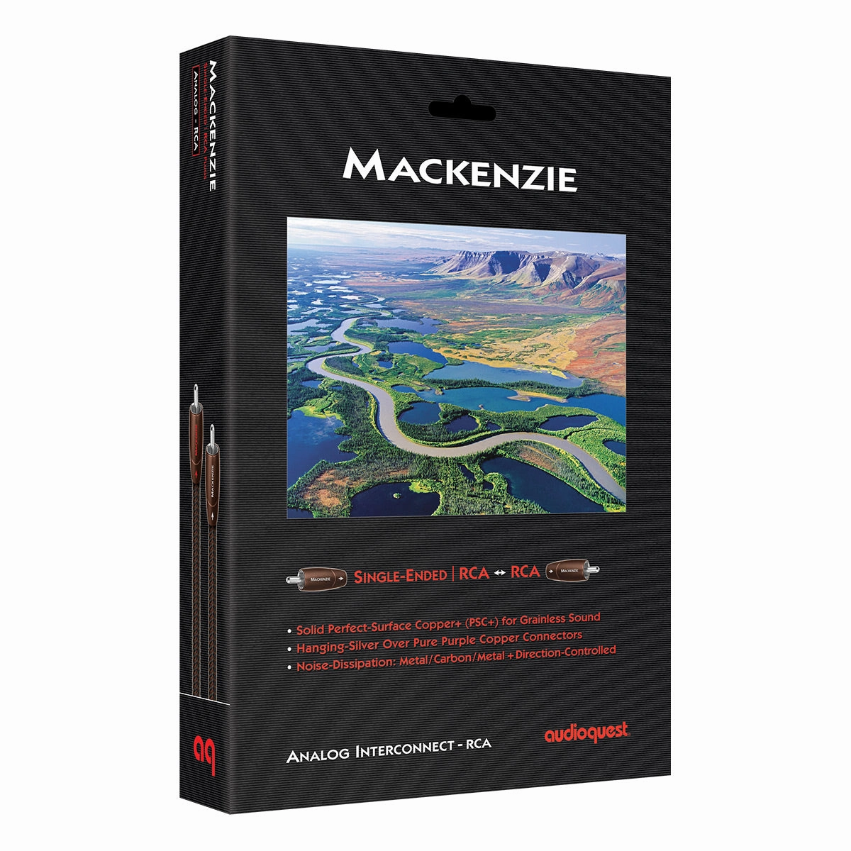 AudioQuest Mackenzie RCA to RCA Cables - 2.46 ft. (0.75m) - 2-Pack