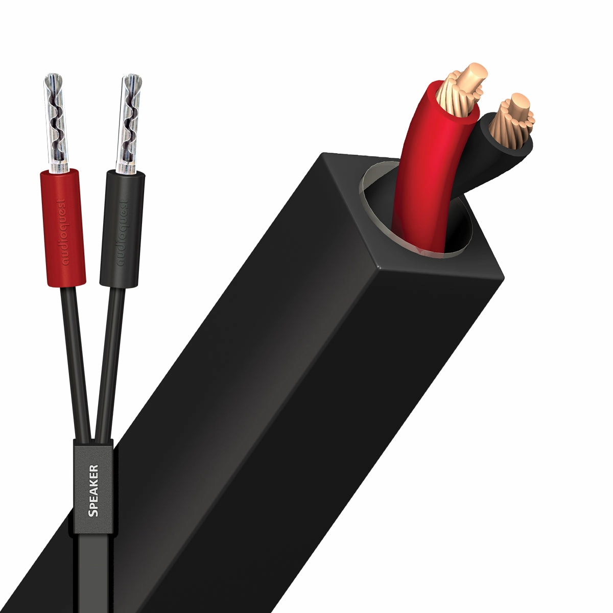 AudioQuest Q2 BFA Silver Prepared Speaker Cables - 10 ft. (3.04m) - 2-Pack