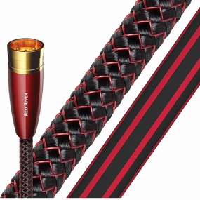 AudioQuest Red River XLR to XLR Analog Audio Interconnect Cables - 9.84' (3m) - 2-Pack