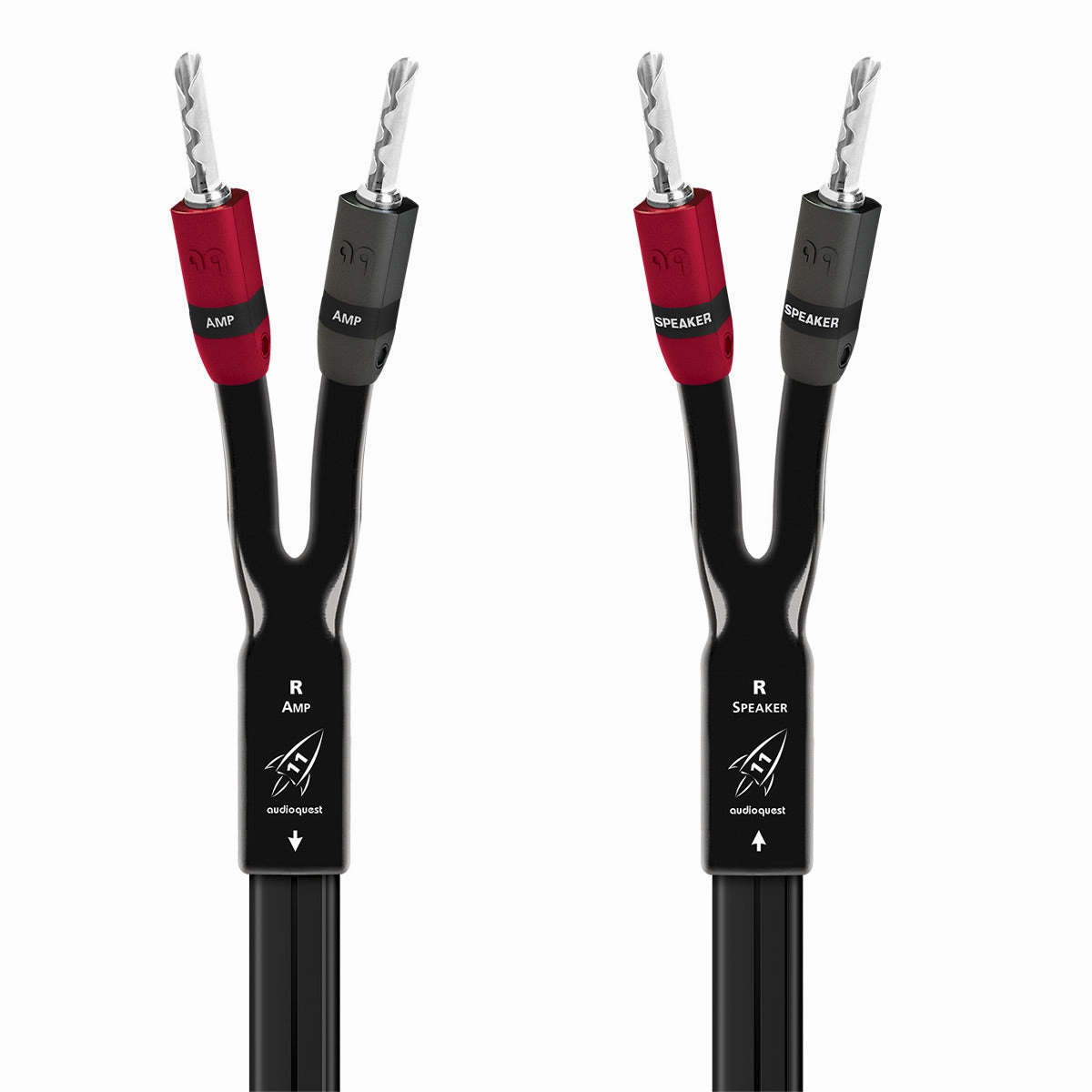 AudioQuest Rocket 11 Full-Range Cable with Silver Banana Plugs - Pair (10 ft.)