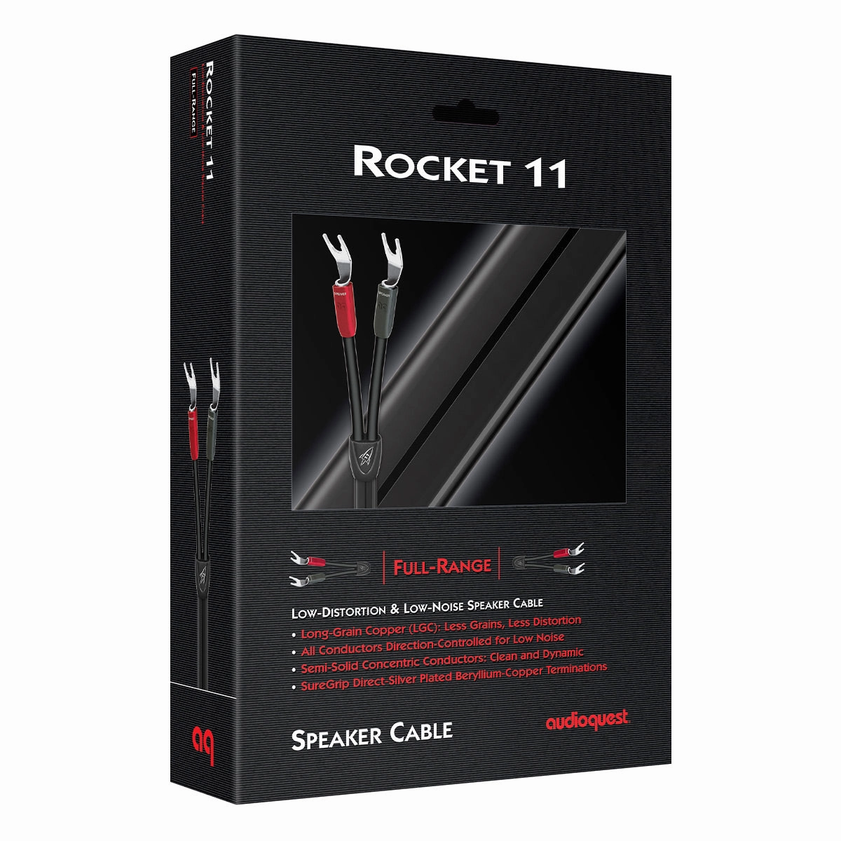AudioQuest Rocket 11 Full-Range Speaker Cable with Silver Multi-Spade Connections - 15 ft. (4.6m)
