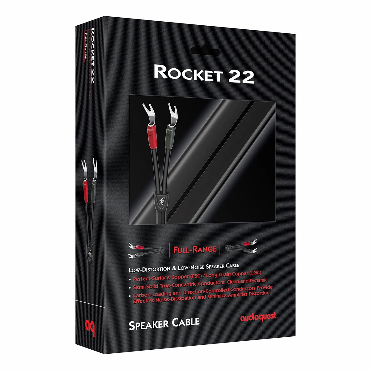 AudioQuest Rocket 22 Full-Range Speaker Cable with Silver Multi-Spade Connections - 15 ft. (4.6m)