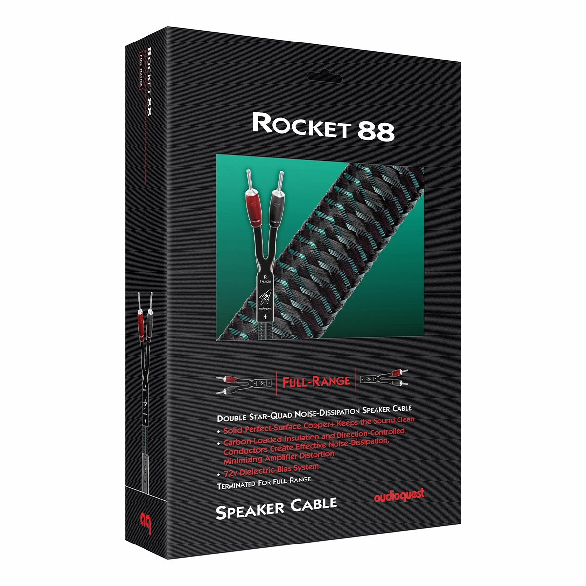 AudioQuest Rocket 88 Full-Range Speaker Cable with Gold Banana Connectors (15 ft.)