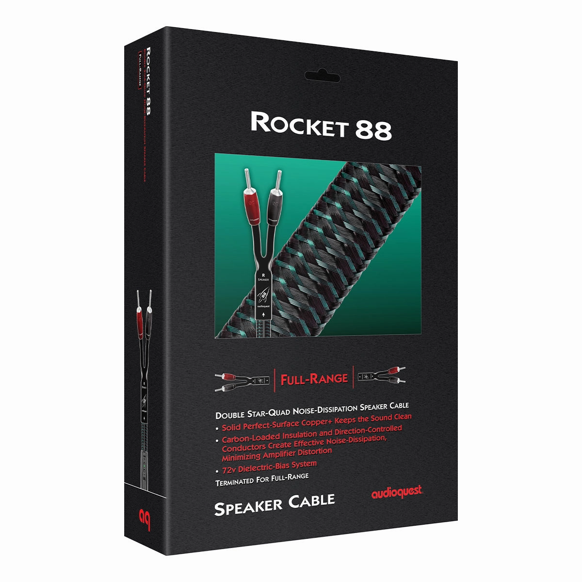 AudioQuest Rocket 88 Full-Range Speaker Cable with Gold Banana Connectors (15 ft.)