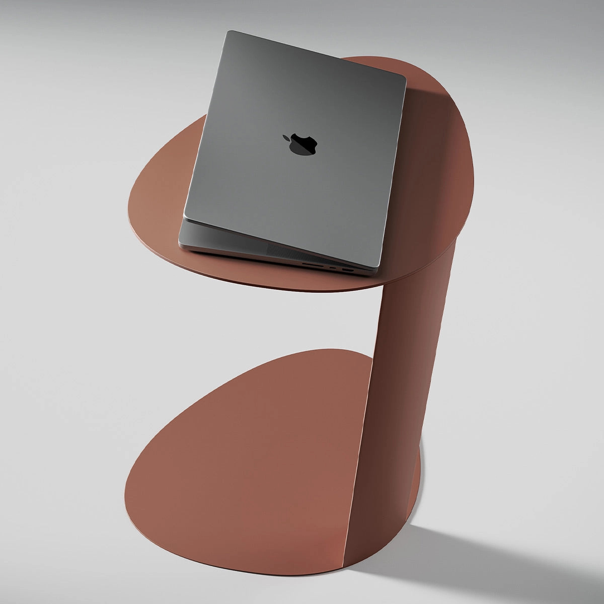 BDI Bink 1025 Mobile Media Table (Clay)