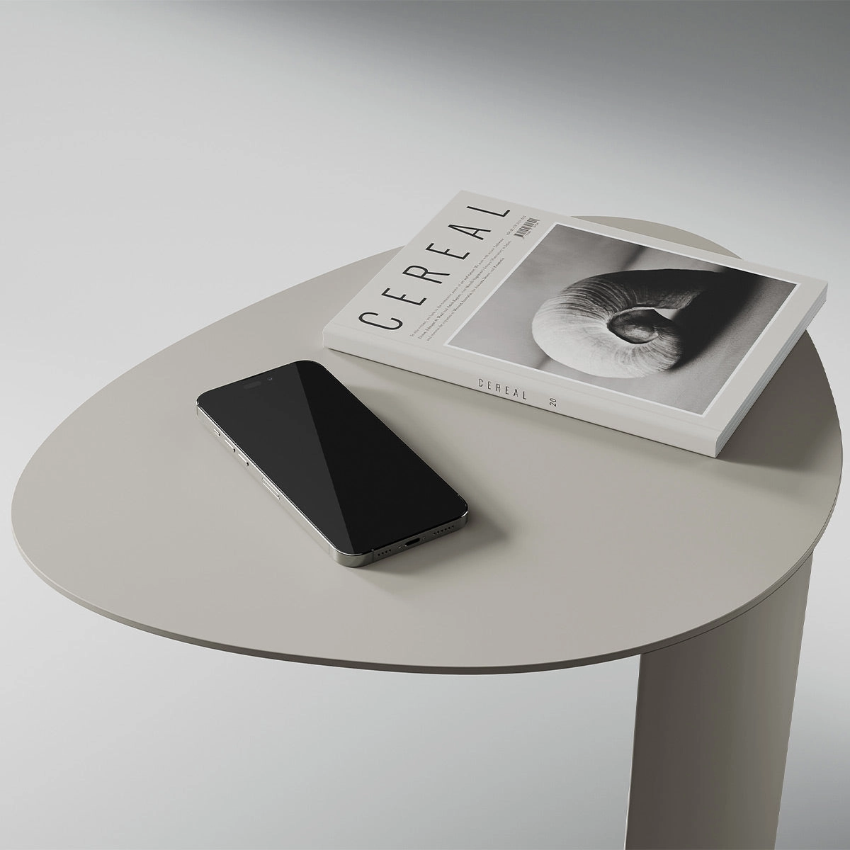 BDI Bink 1025 Mobile Media Table (Stone)