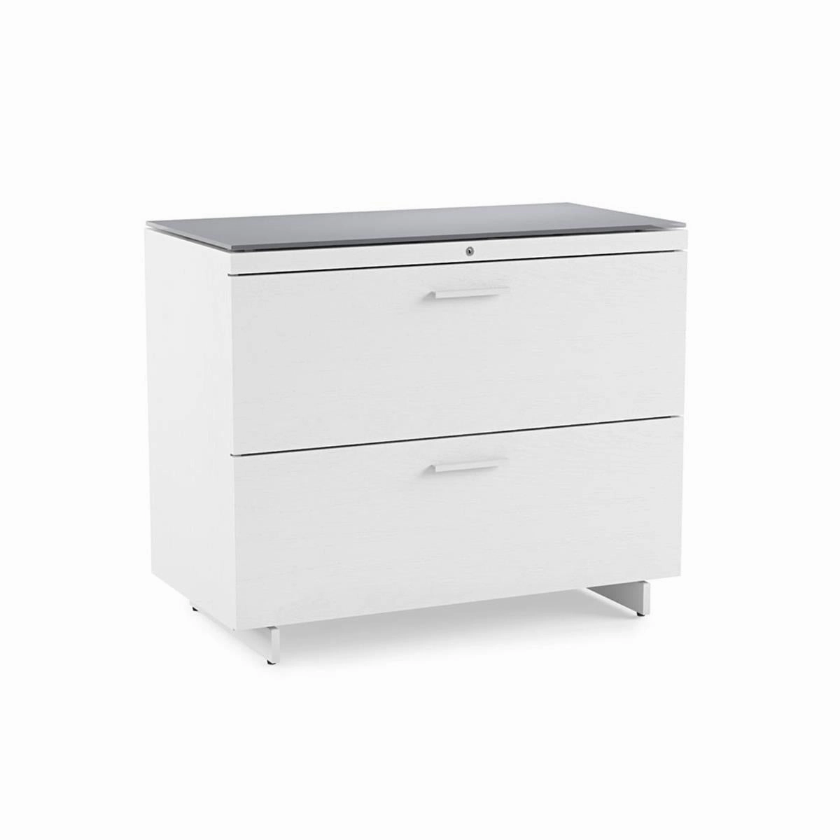 BDI CENTRO 6416 Lateral File Cabinet (White)