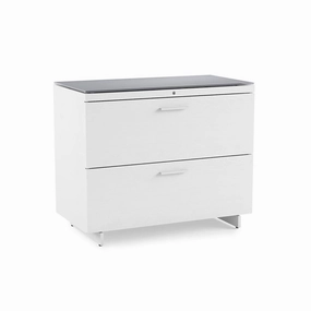 BDI CENTRO 6416 Lateral File Cabinet (White)