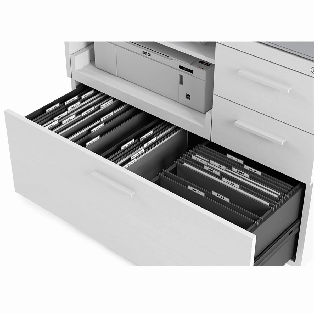 BDI Centro 6417 Multifunction Cabinet (White)