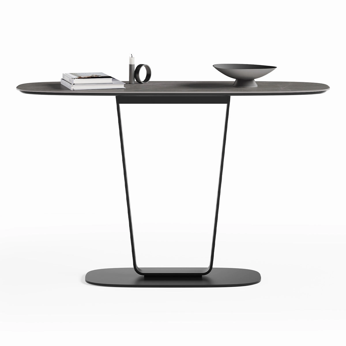 BDI Cloud 9 1183 Console Table with Porcelain Top (Alto Grey)