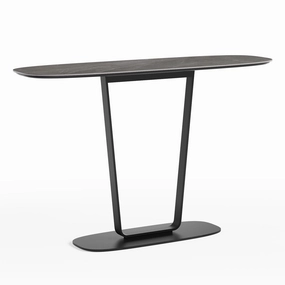 BDI Cloud 9 1183 Console Table with Porcelain Top (Alto Grey)