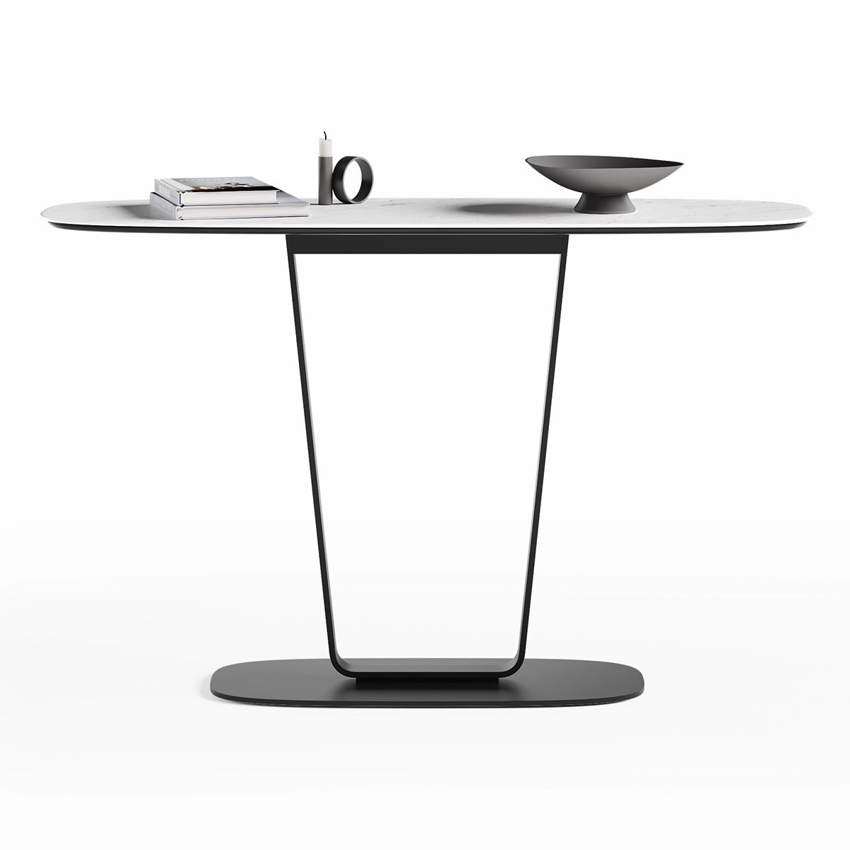 BDI Cloud 9 1183 Console Table with Porcelain Top (Cirrus White)