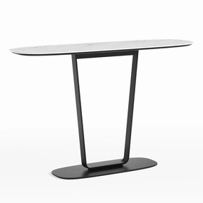 BDI Cloud 9 1183 Console Table with Porcelain Top (Cirrus White)