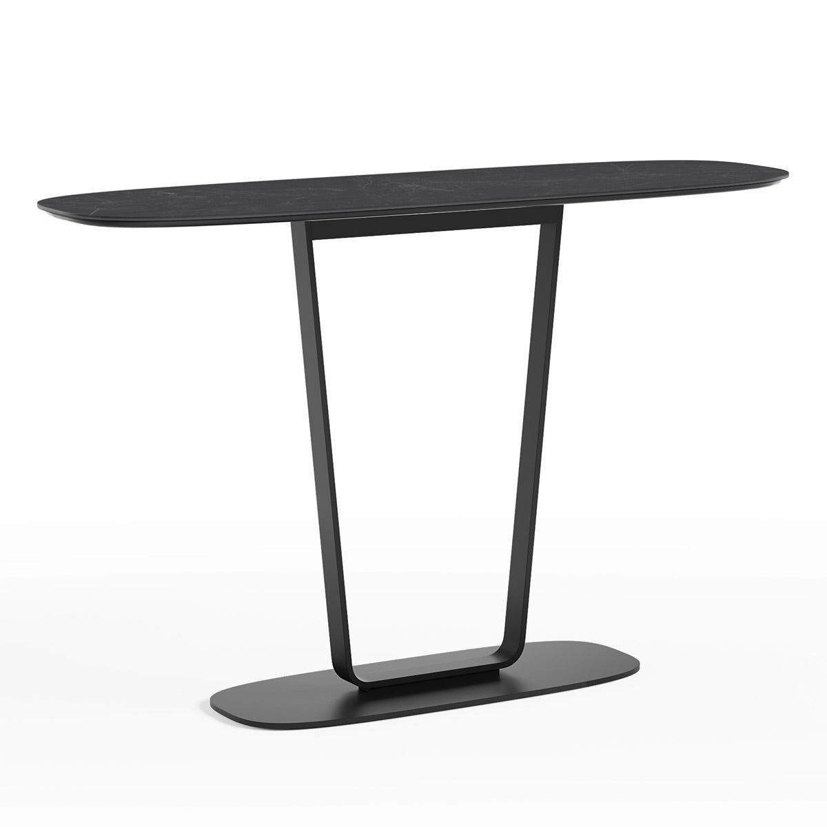 BDI Cloud 9 1183 Console Table with Porcelain Top (Nimbus Black)