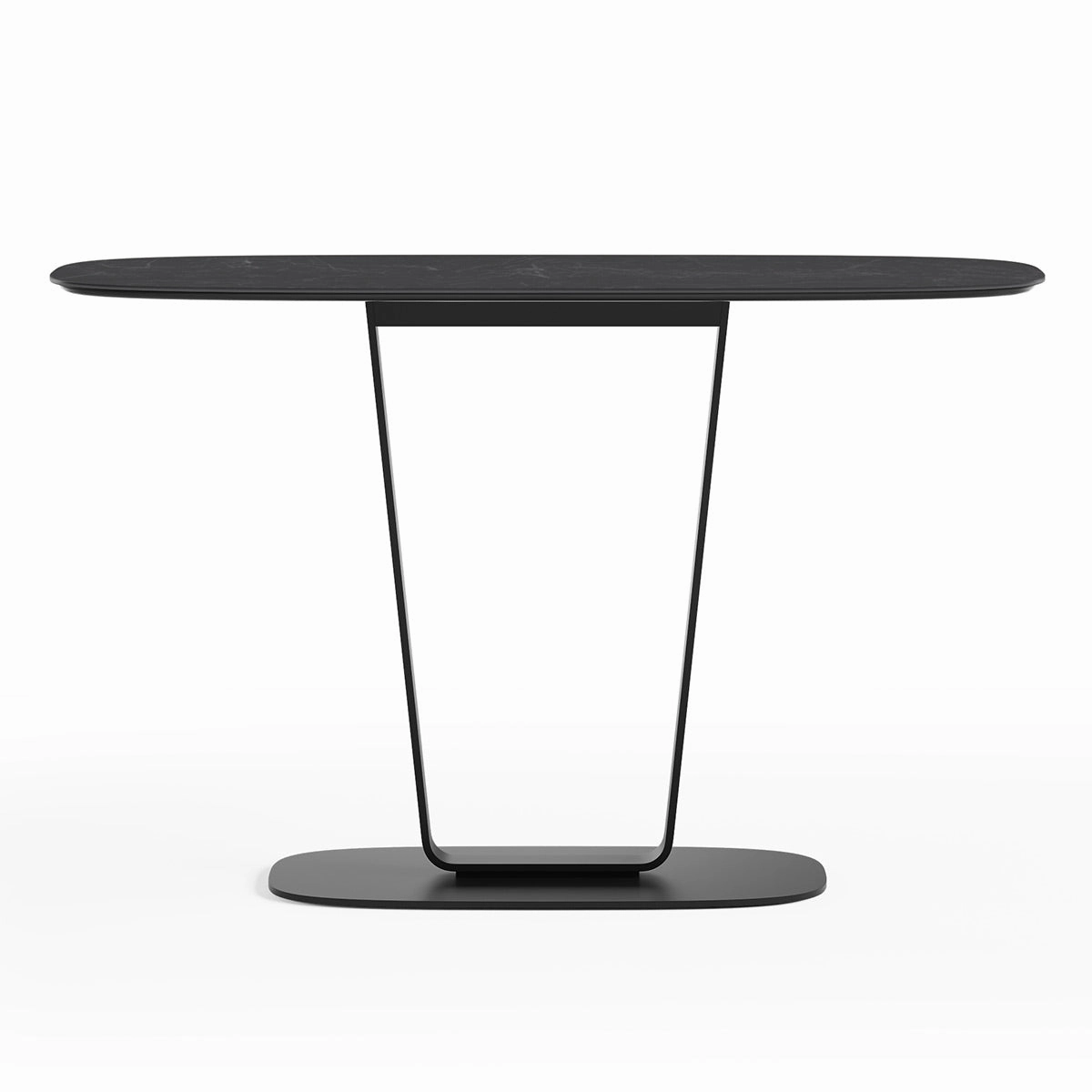 BDI Cloud 9 1183 Console Table with Porcelain Top (Nimbus Black)