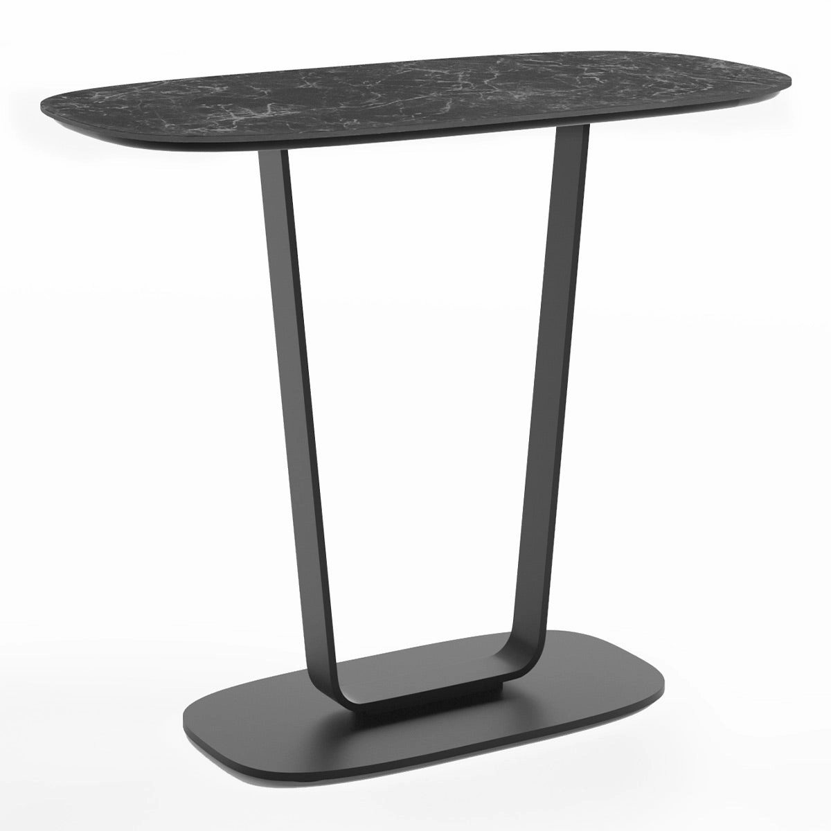 BDI Cloud 9 1186 Porcelain Top End Table (Nimbus Black)