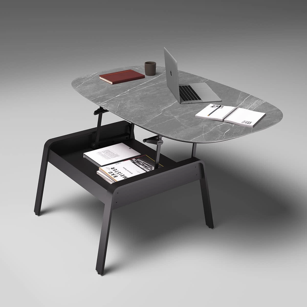 BDI Cloud 9 Lift Coffee Table (Alto Grey)