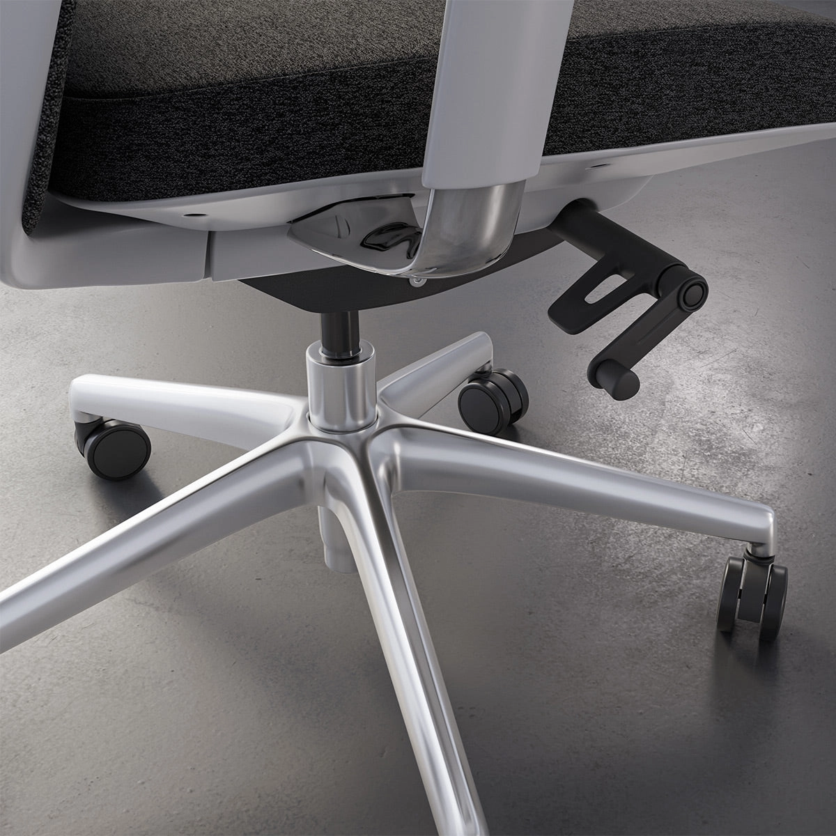 BDI Coda 3522 Ergonomic Task Chair with High-Performance Mesh Fabric (Oyster & Grey)