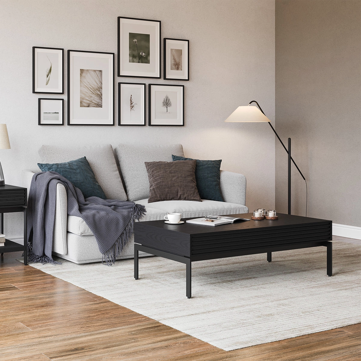 BDI Cora 1172 Coffee Table (Ebonized Ash)