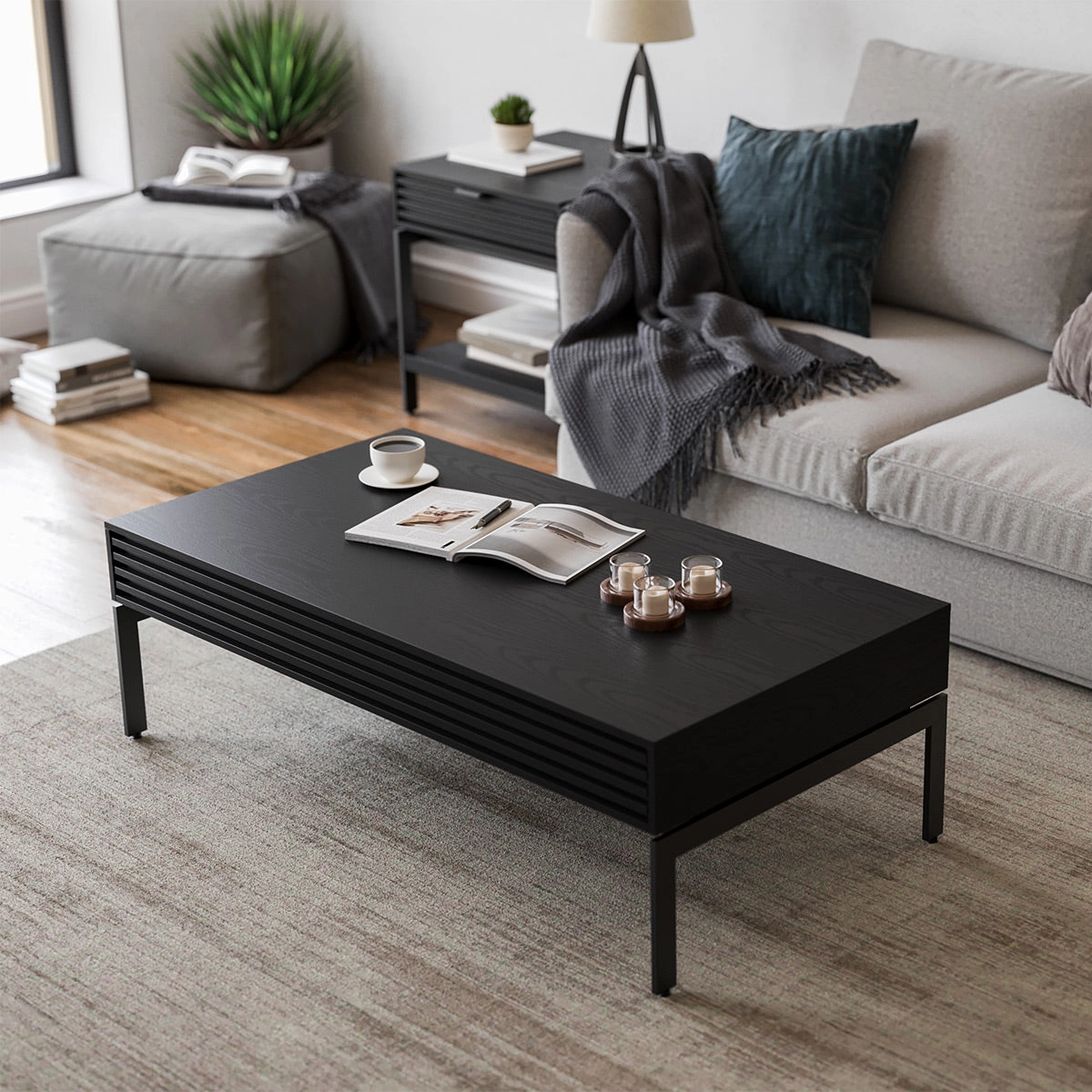 BDI Cora 1172 Coffee Table (Ebonized Ash)