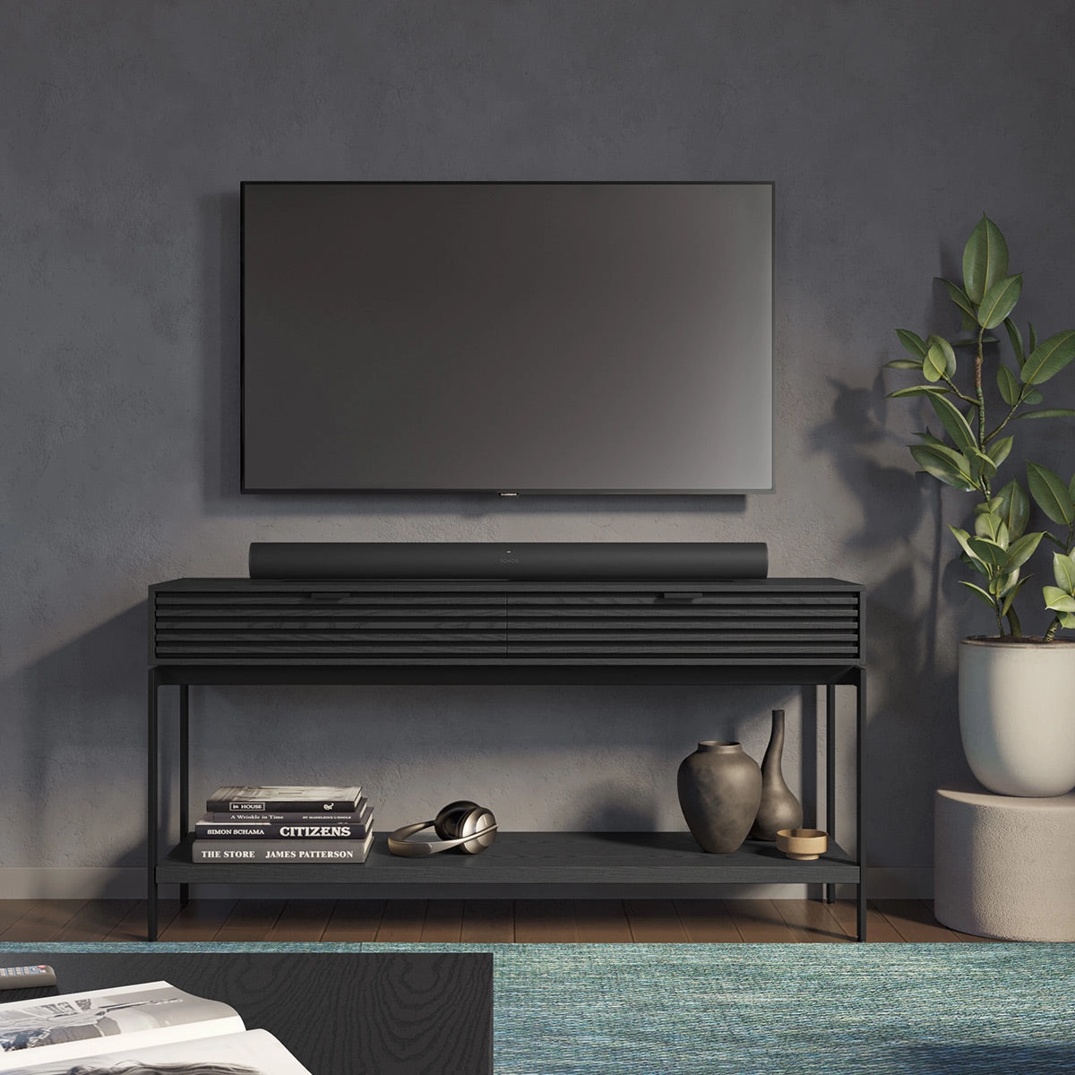 BDI Cora 1173 Console Table (Ebonized Ash)