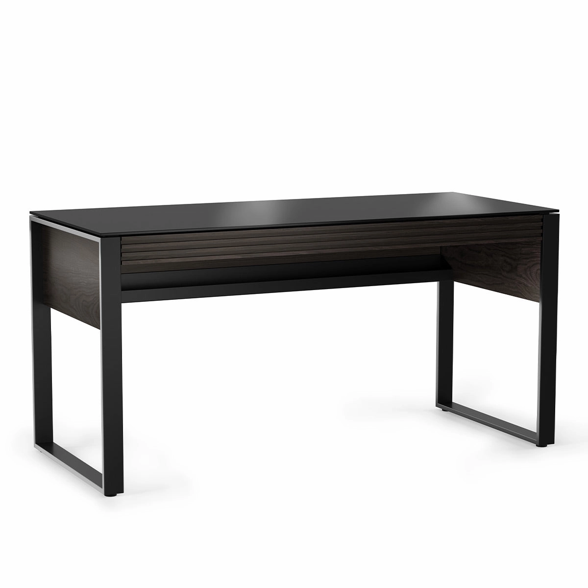 BDI Corridor 6501 Desk with Keyboard Drawer (Charcoal Stained Ash)