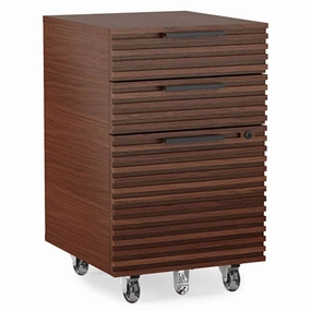 BDI Corridor 6507 Mobile File Pedestal (Chocolate Stained Walnut)