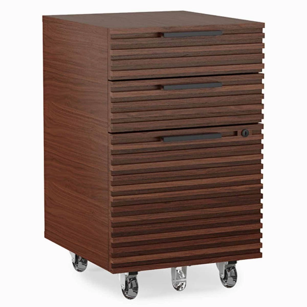 BDI Corridor 6507 Mobile File Pedestal (Chocolate Stained Walnut)
