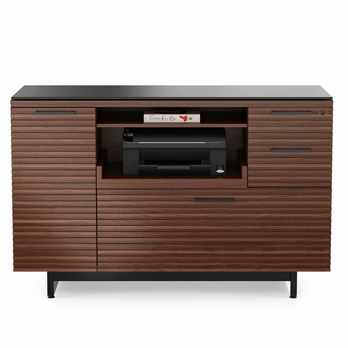 BDI Corridor 6520 Multifunction Cabinet (Chocolate Stained Walnut)