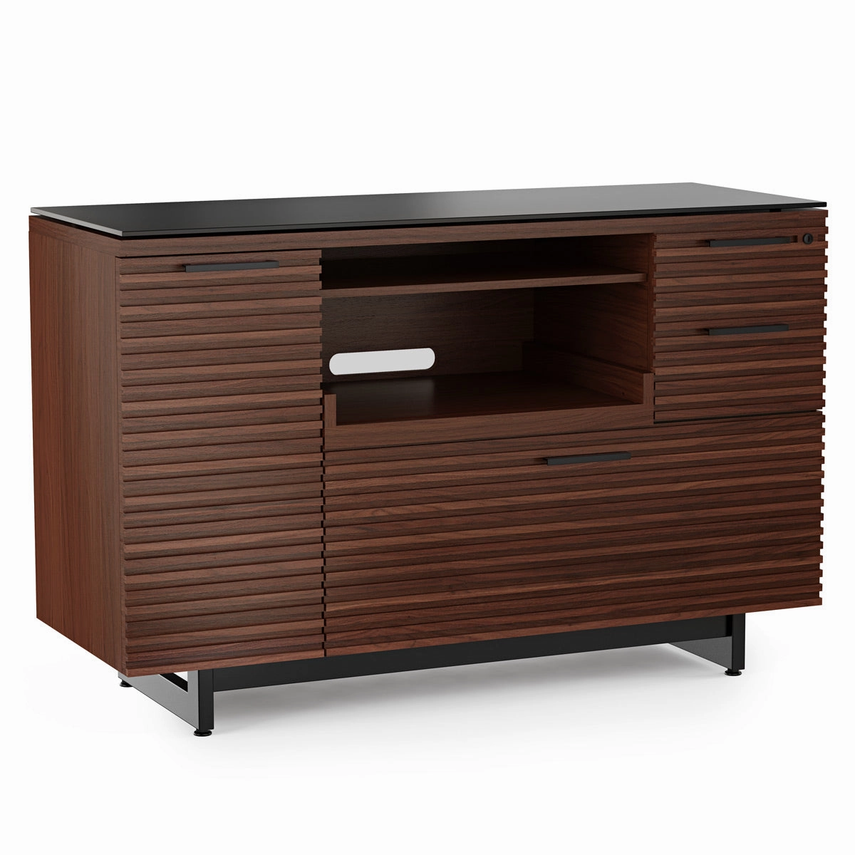BDI Corridor 6520 Multifunction Cabinet (Chocolate Stained Walnut)